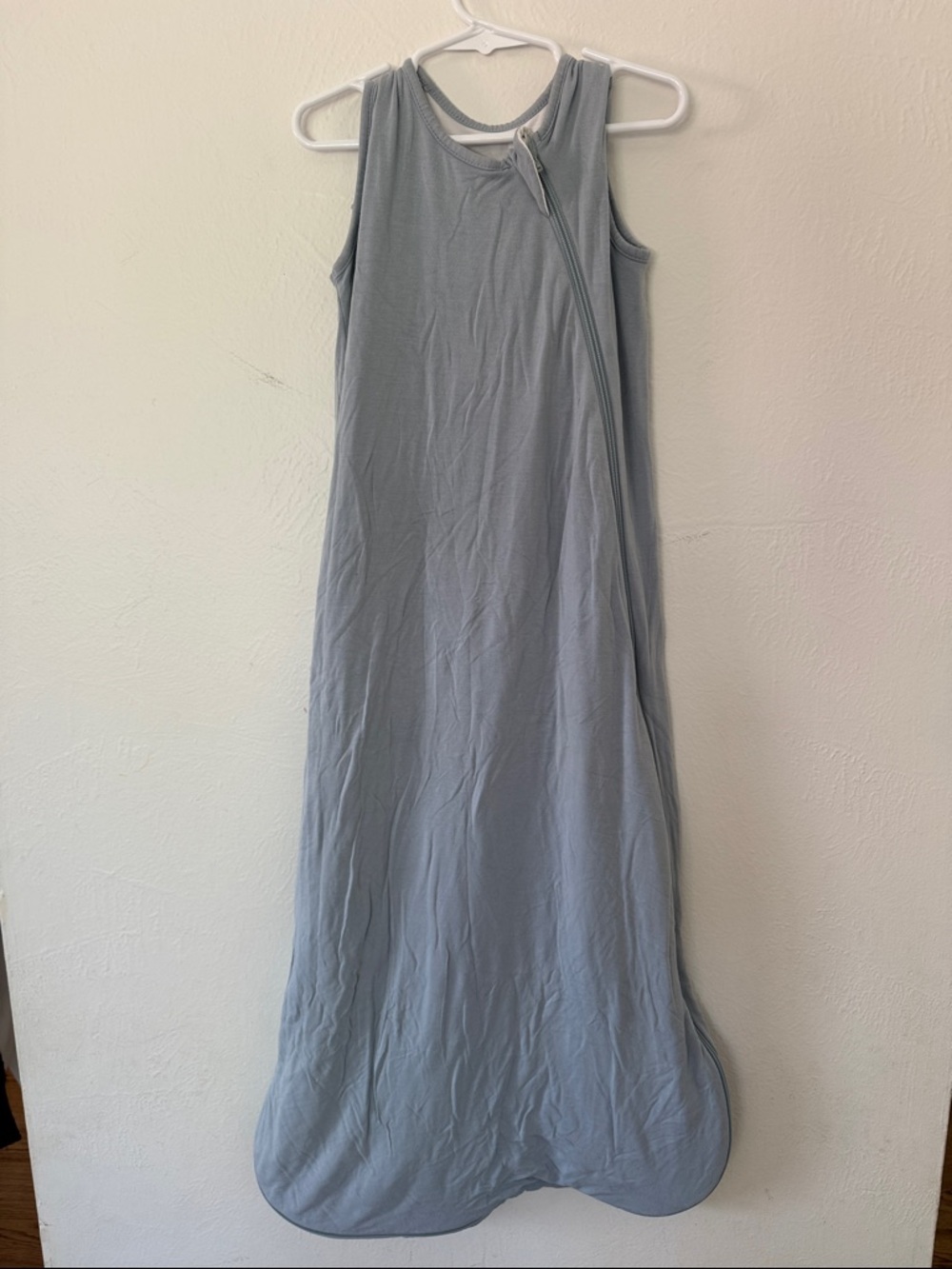 Kyte BABY Sleeveless Light Gray Sleep Sack - Soft Blue-Gray